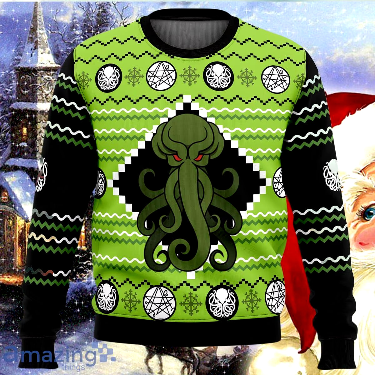 Cthulhu Ugly Christmas Sweater